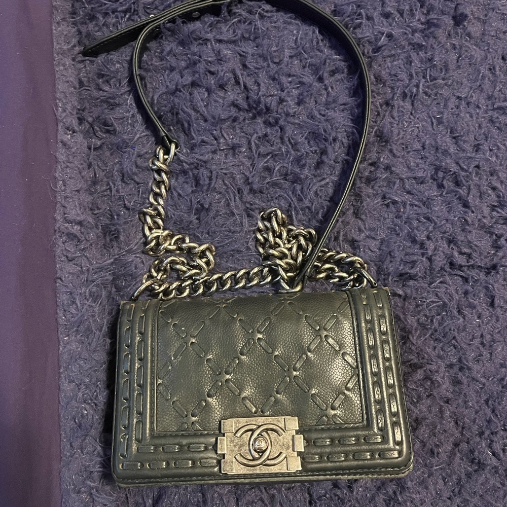 Chanel Small Paris Dallas Whipstitch Caviar Boy Bag